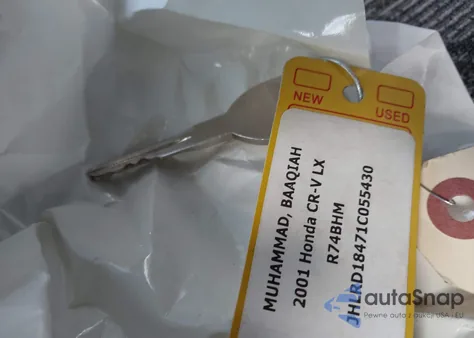 2001 Honda Cr-V Lx из США, поврежденный, VIN JHLRD18471C055430